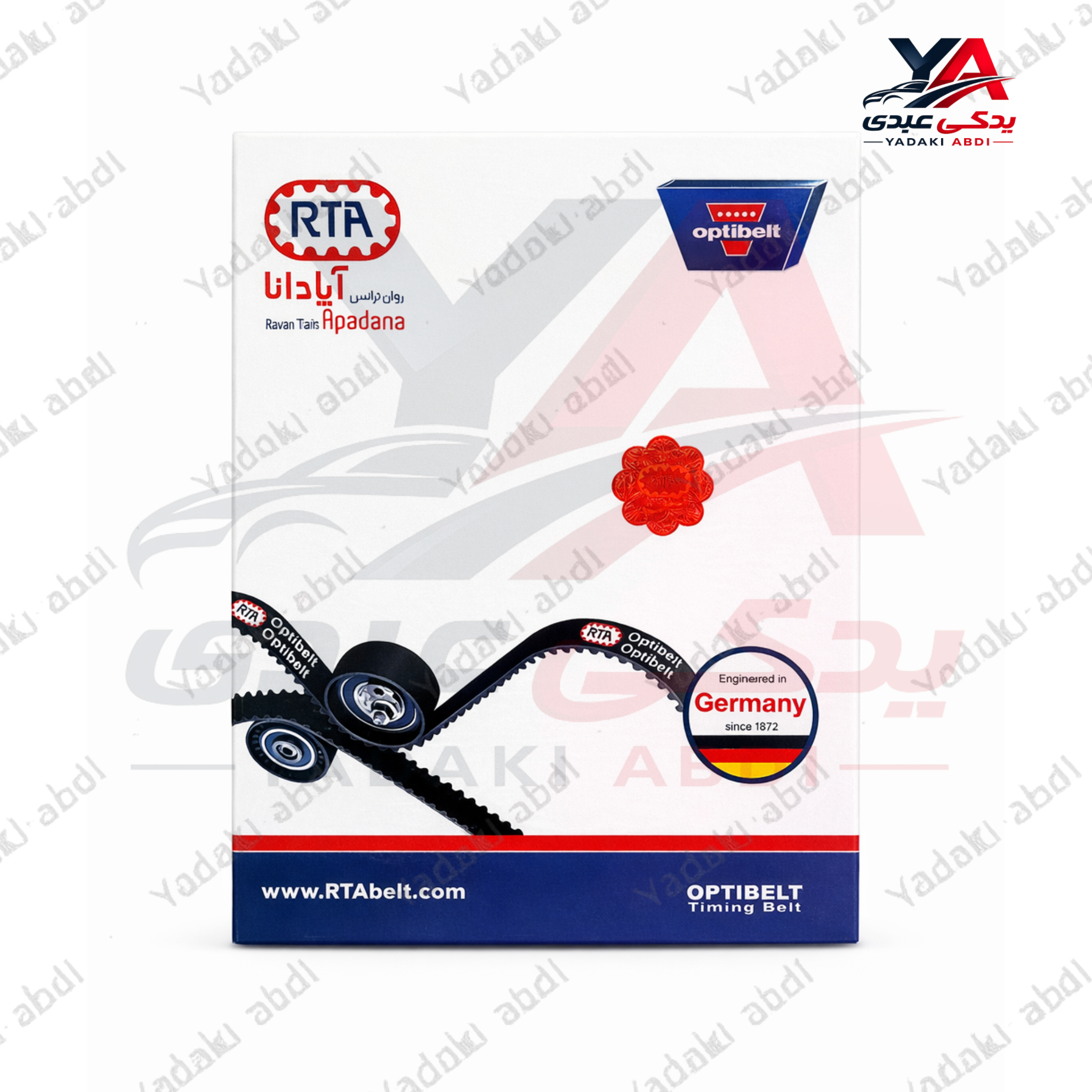 تسمه تایم اپتی بلت(optibelt)سایز 107 دندانه مخصوص پراید،شاهین،کوییک،اطلس،سایناو…